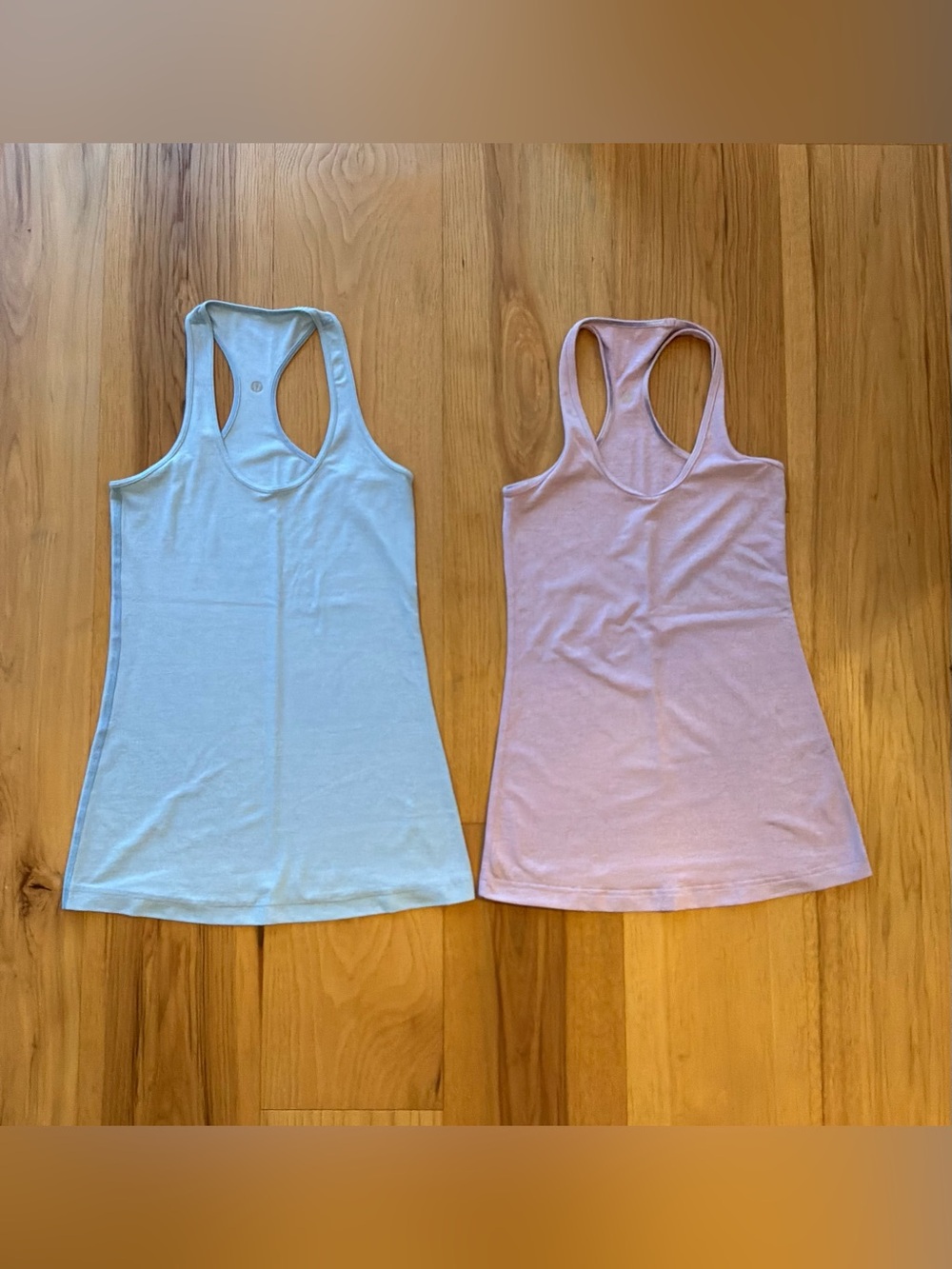 Lululemon Racer Back Light Blue and Lavender Racerback Tank Top BUNDLE, Size 4,6